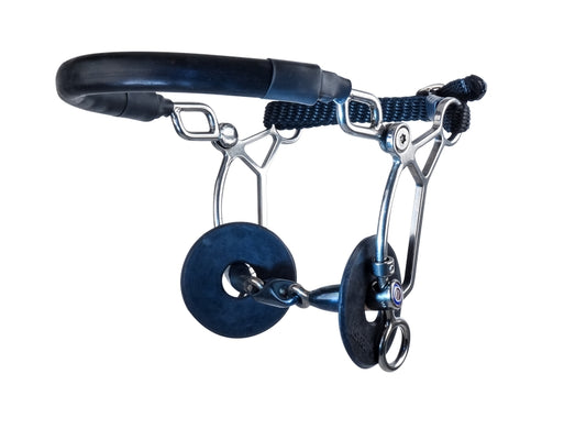 Horse Bit Trust Sweet Iron Hackamore Combi Short Eliptical - Horse and Balance